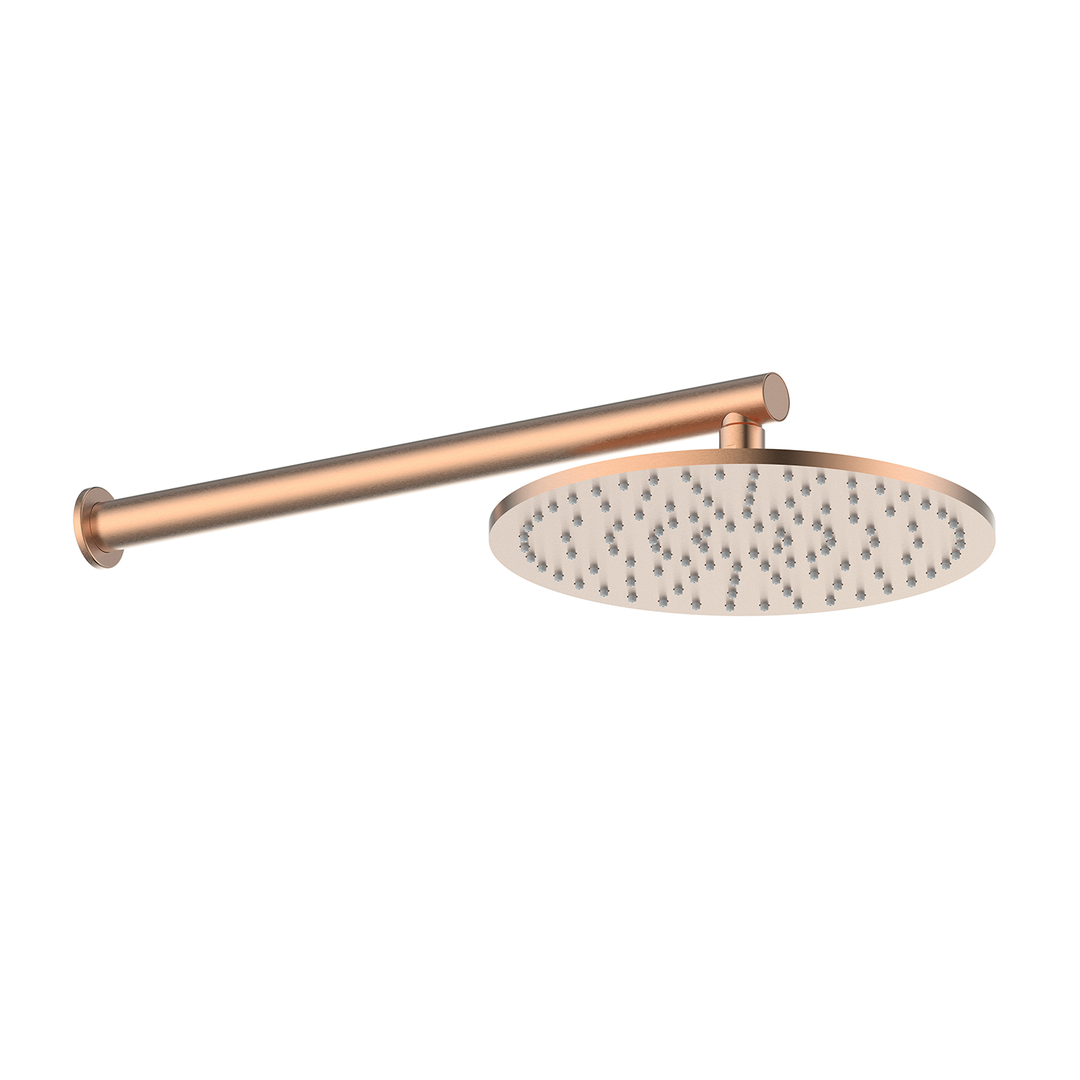 Greens Lavish Brass Wall Shower Pvd Brushed Copper