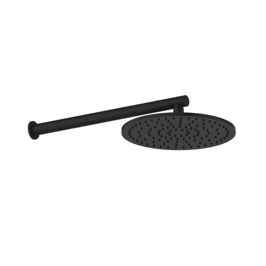 Greens Lavish Brass Wall Shower Pvd Matte Black