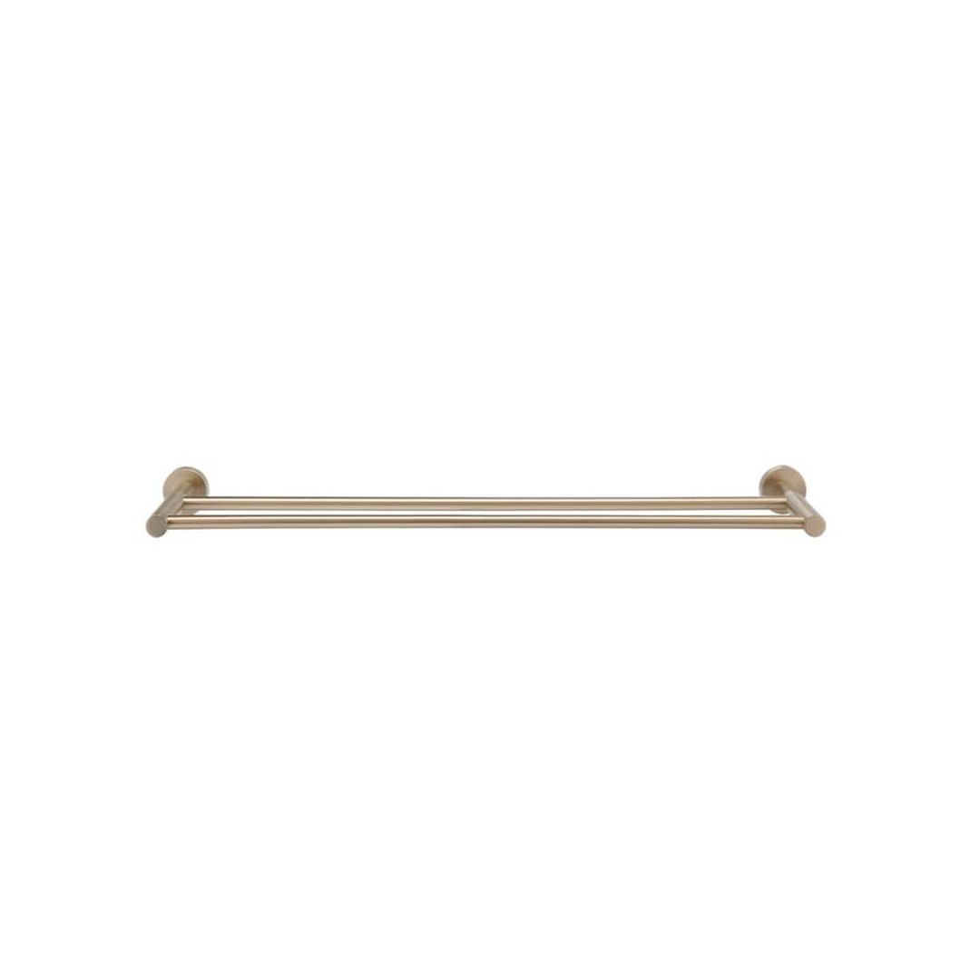 Meir Round Double Towel Rail 600Mm Champagne