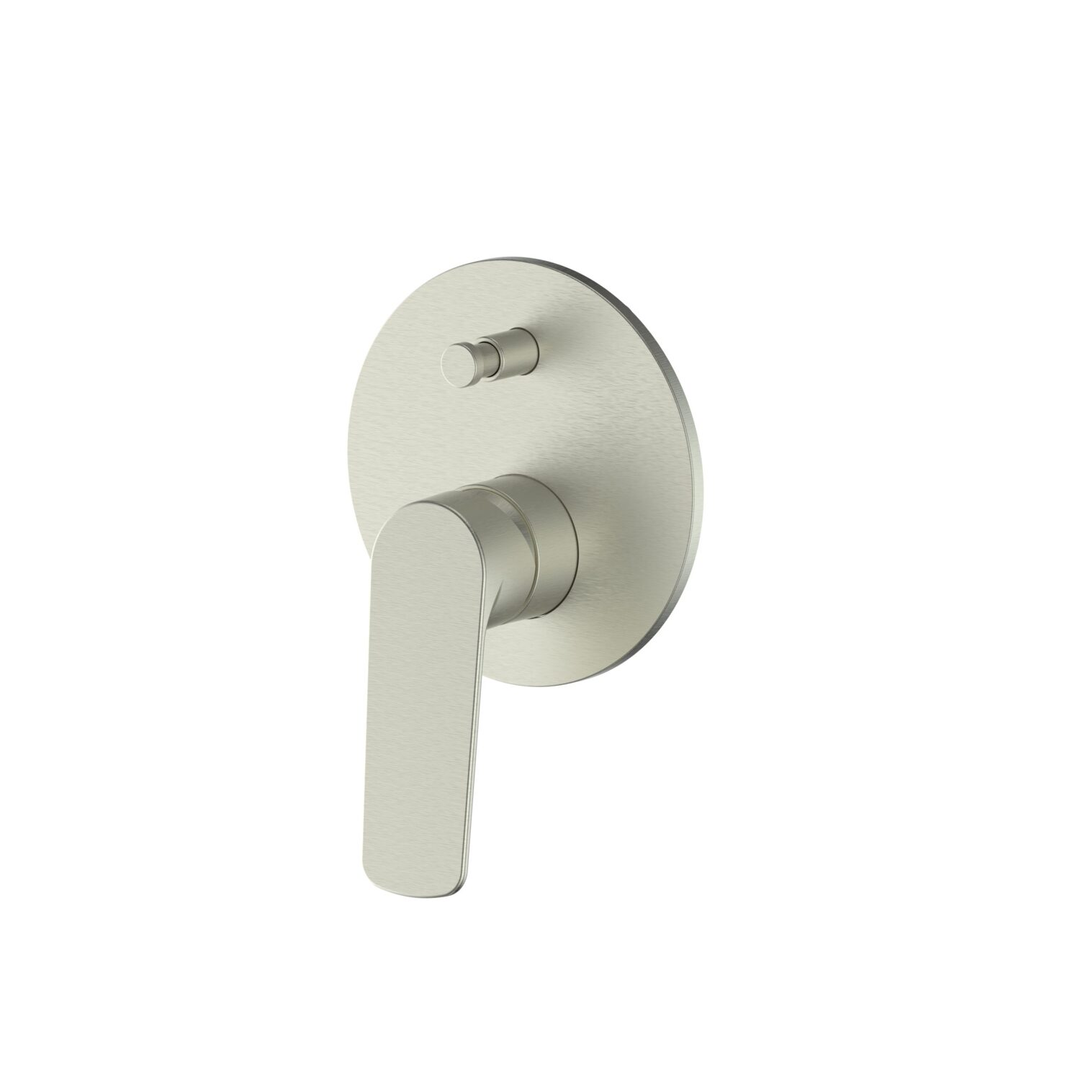 Greens Novi Shower Mixer W/Div Pvd Brushed Nickel