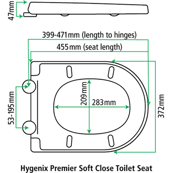 Fix-A-Loo Hygenix Premier Soft Close Toilet Seat (245496)