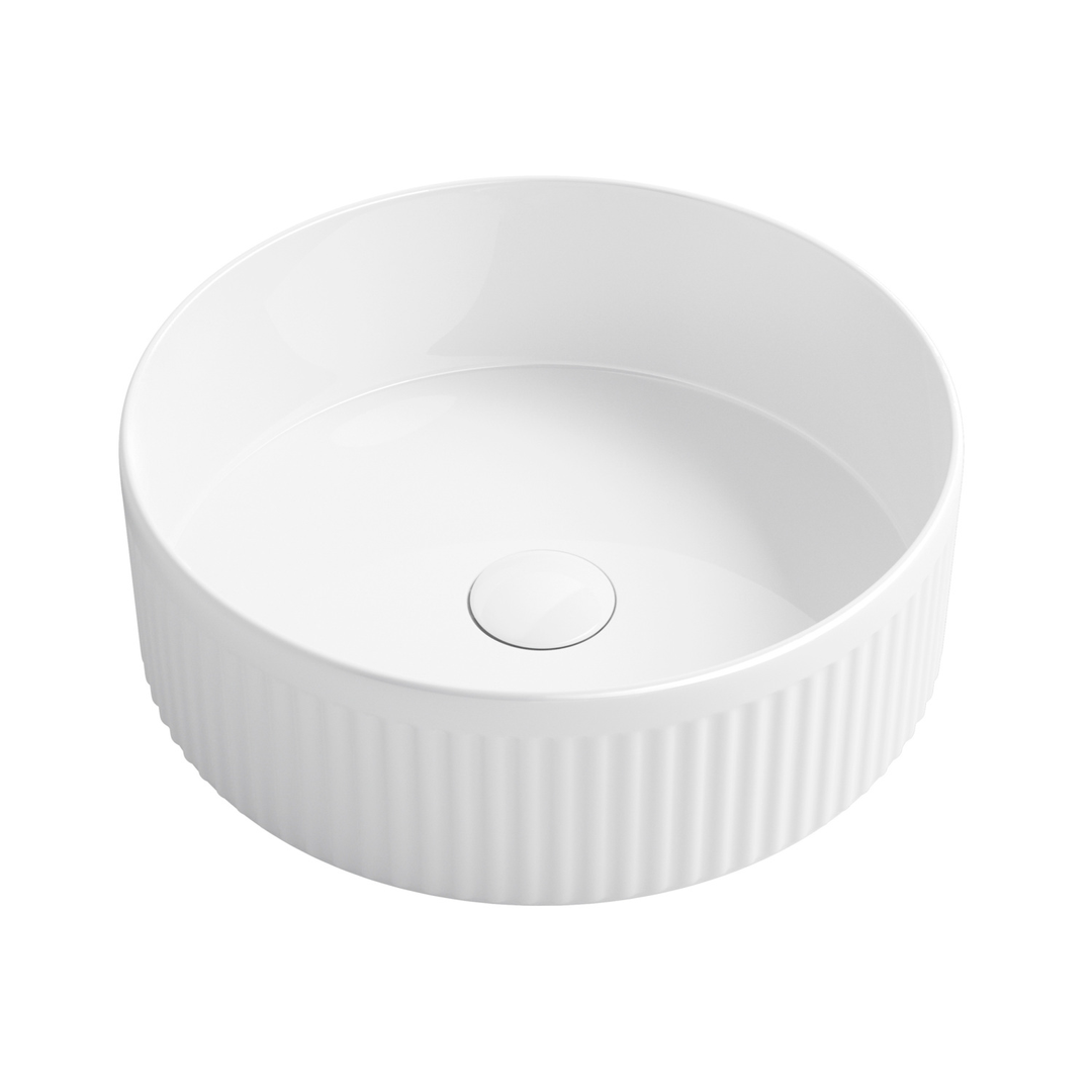 Otti Oxford 395X395X125 Round Gloss White Basin