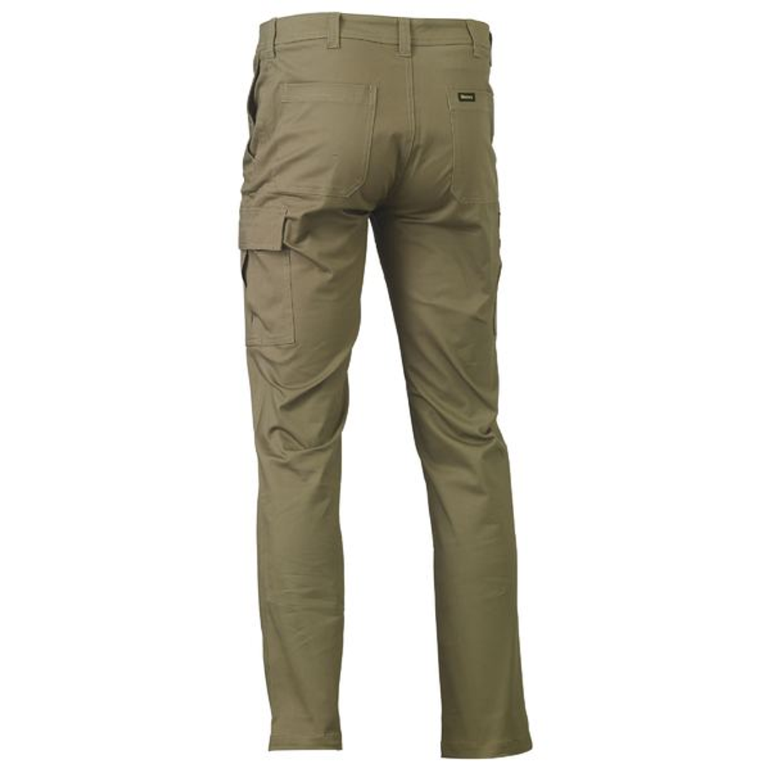Bisley Stretch Cotton Drill Cargo Pant Khaki