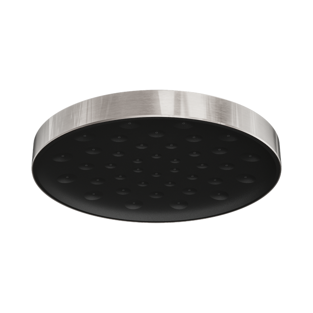 Nero Serenity Wall Shower Head Brushed Nickel