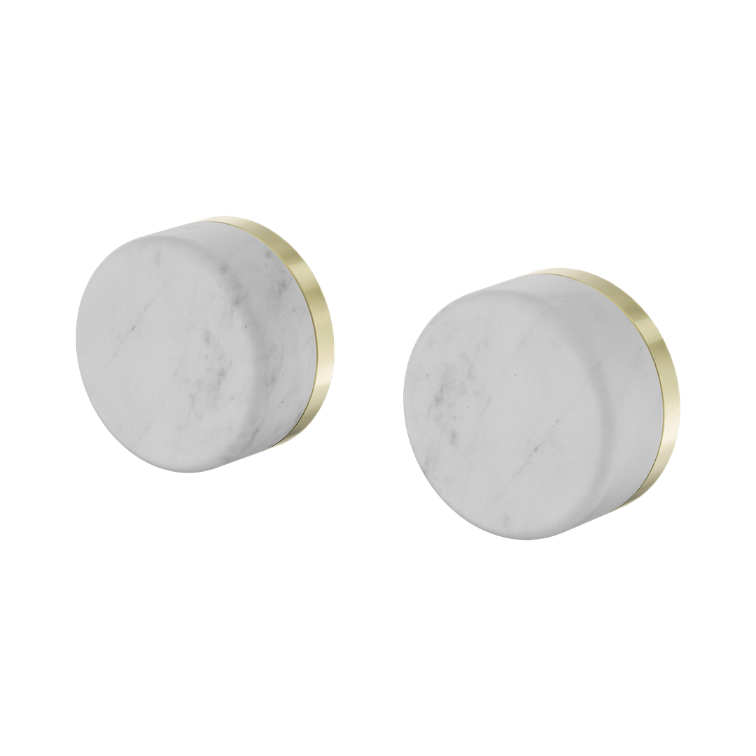 Nero Serenity Wall Top Assembly With Carrara Handle Brushed Gold