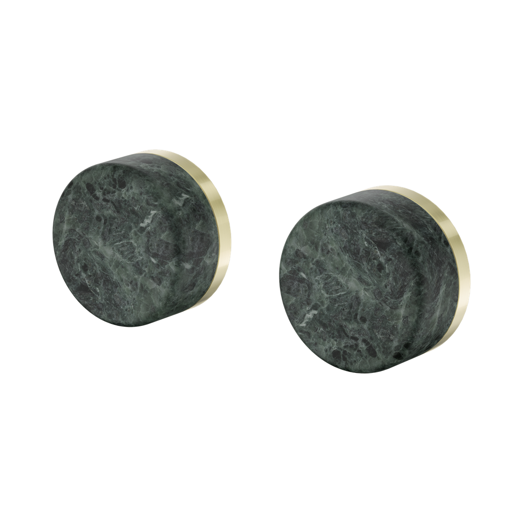 Nero Serenity Wall Top Assembly With Verde Alpi Handle Brushed Gold