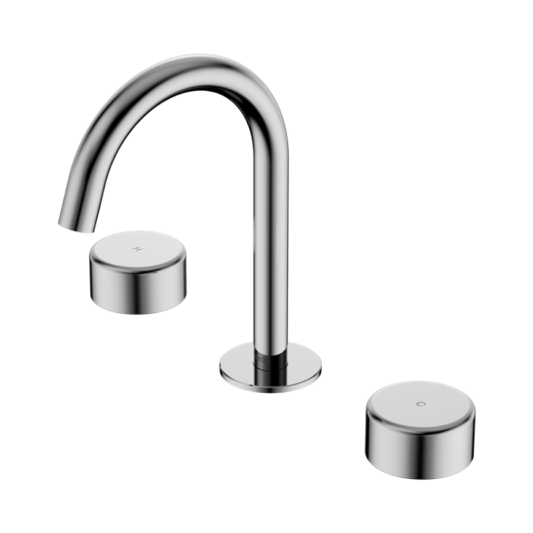 Nero Serenity Basin Set Arc Spout With Metal Handle Chrome