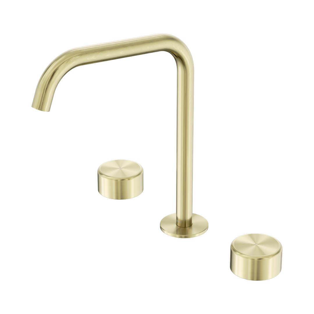 Nero Serenity Bath/Kitchen Set Edge Spout With Metal Handle Brushed Gold