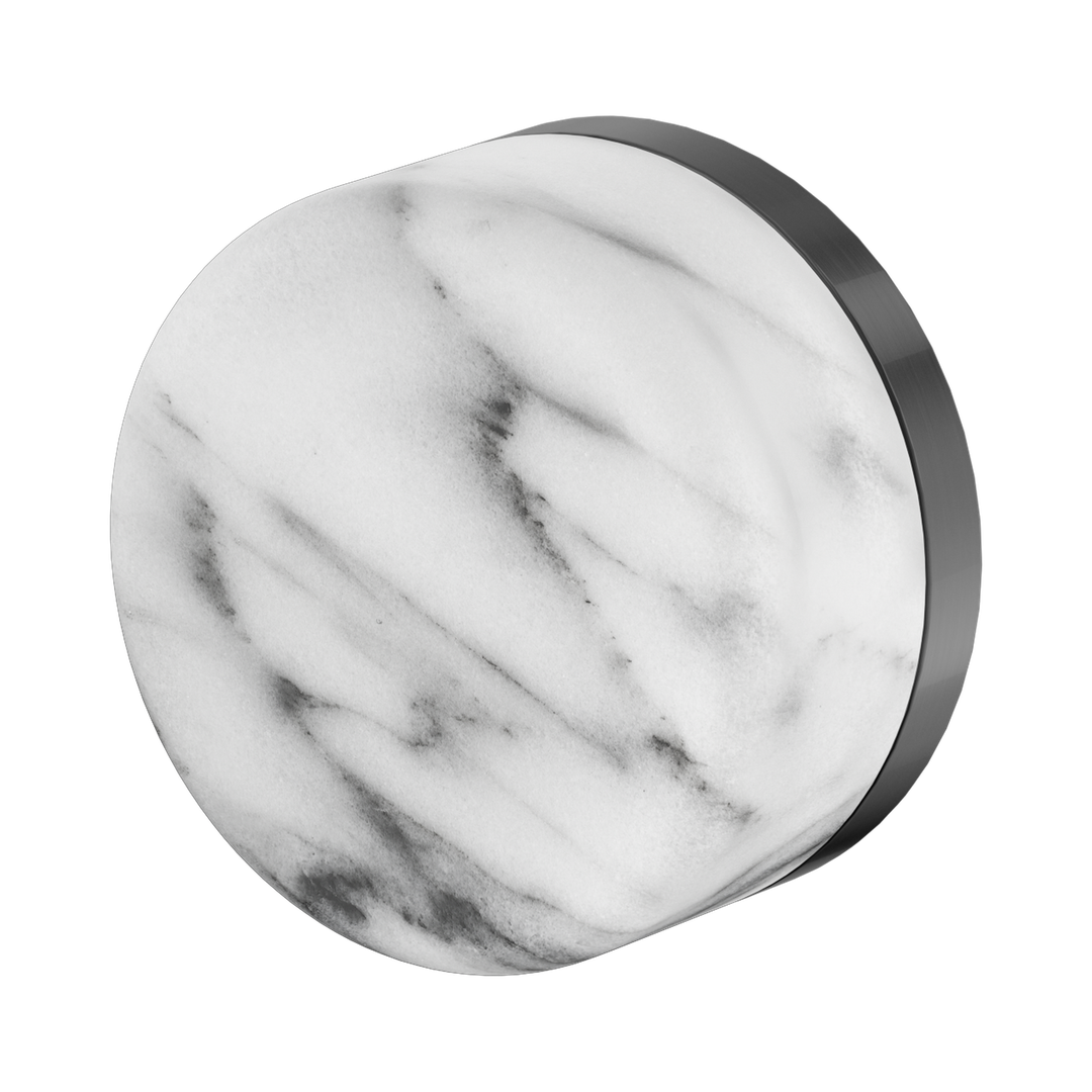 Nero Serenity Progressive Shower Mixer With Arabescato Corchia Handle Gun Metal