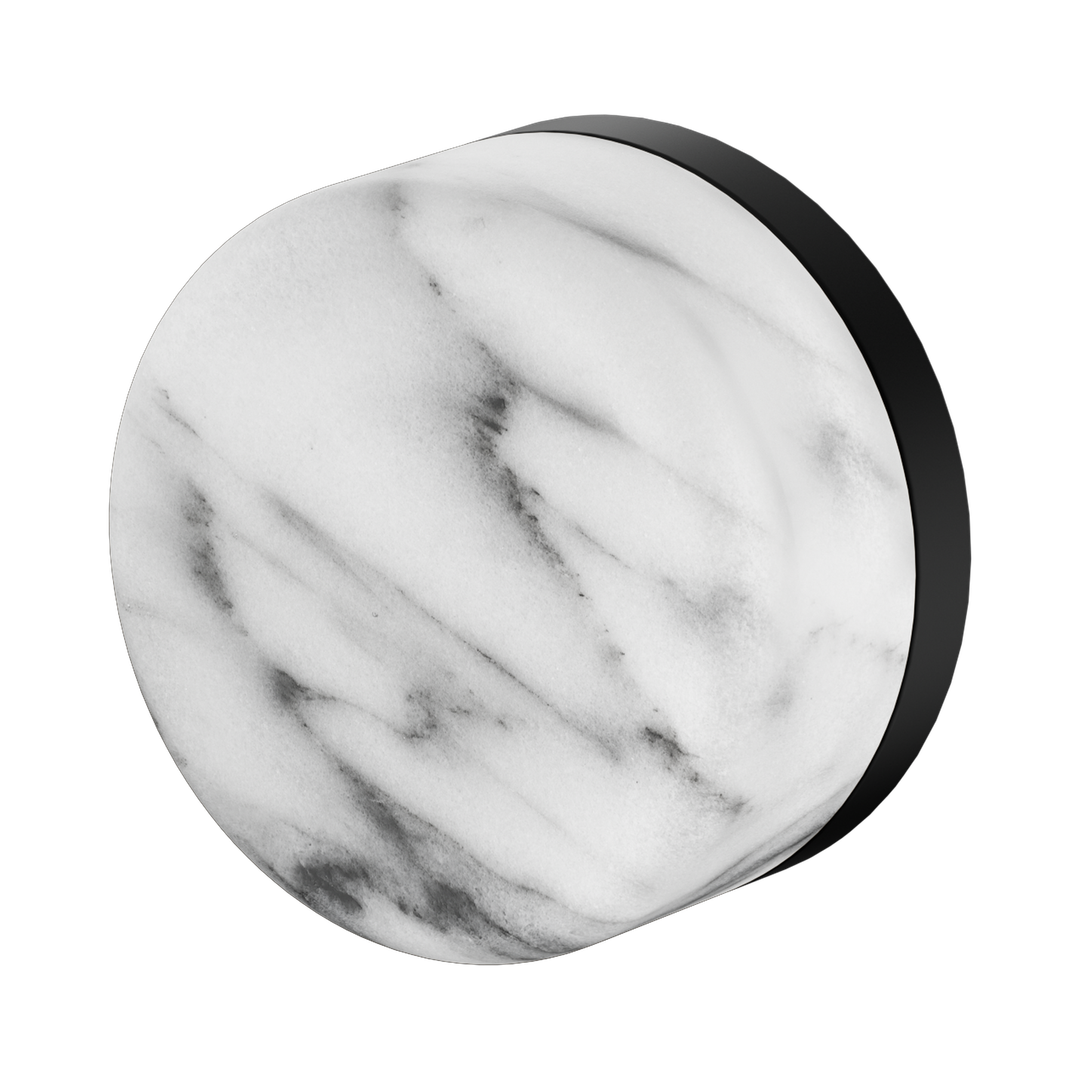 Nero Serenity Progressive Shower Mixer With Arabescato Corchia Handle Matte Black