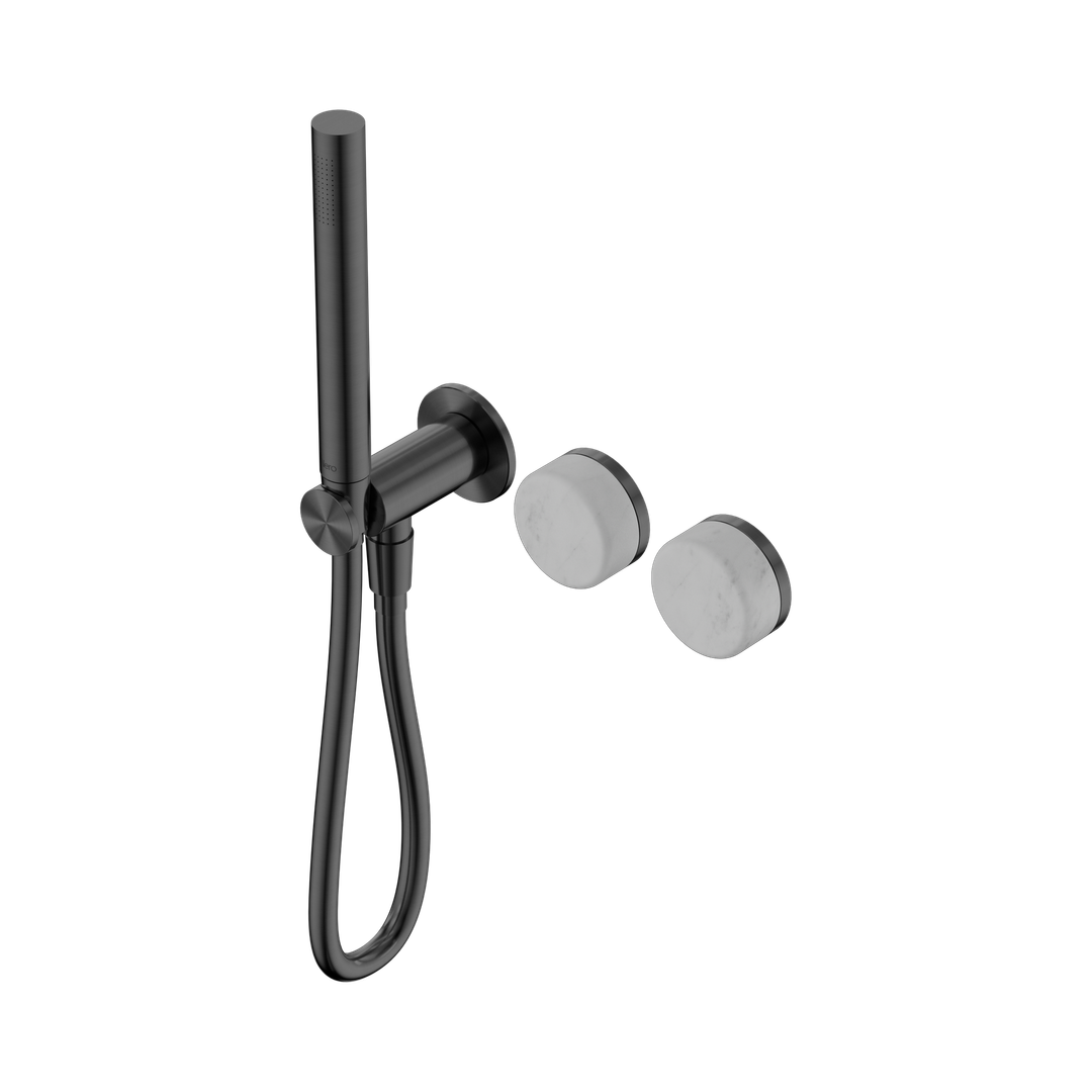 Nero Serenity Progressive Shower System With Carrara Handle & Slim Shower Gun Metal