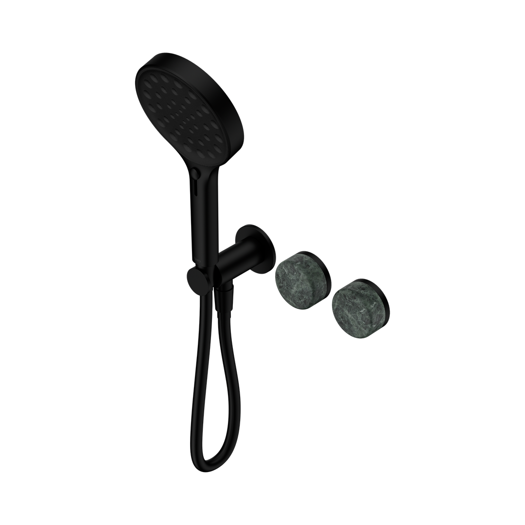 Nero Serenity Progressive Shower System With Verde Alpi Handle & Serenity Hand Shower Matte Black