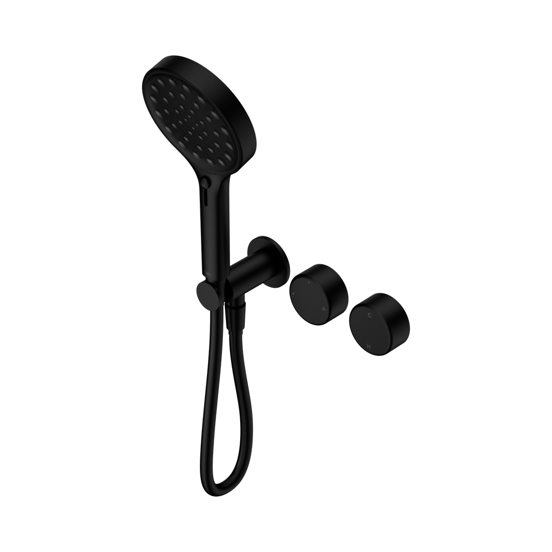 Nero Serenity Progressive Shower System With Metal Handle & Serenity Hand Shower Matte Black