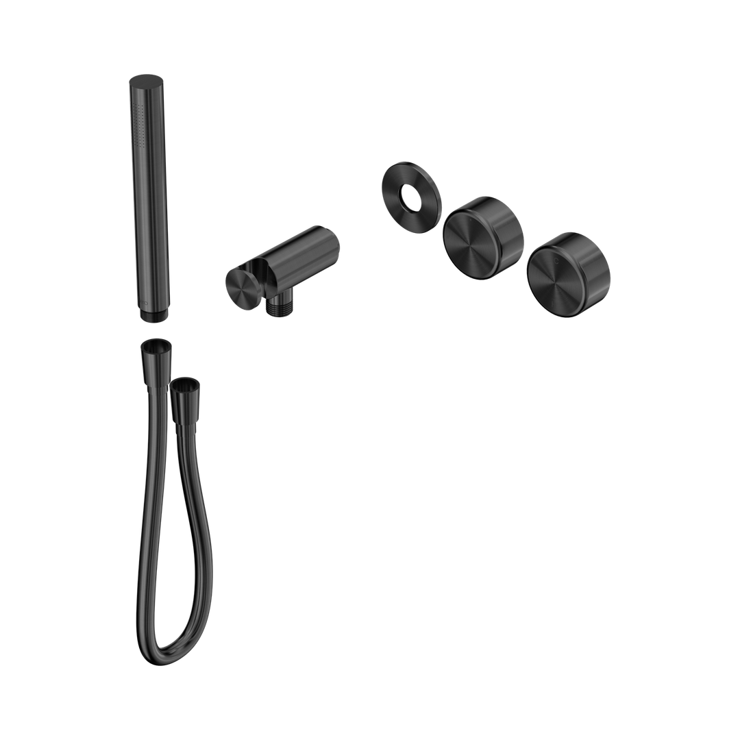 Nero Serenity Progressive Shower System With Metal Handle & Slim Shower Trim Kit Only Gun Metal