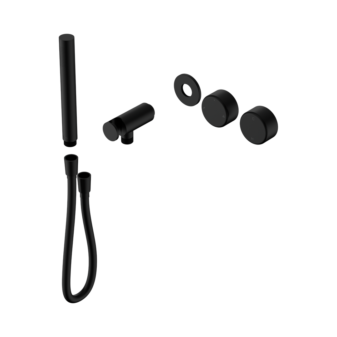 Nero Serenity Progressive Shower System With Metal Handle & Slim Shower Trim Kit Only Matte Black