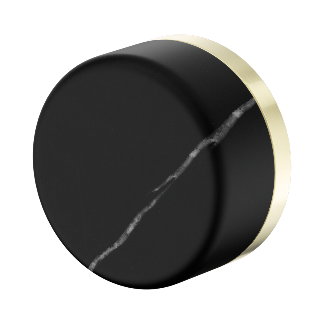 Nero Serenity Progressive Shower Mixer With Marquina Black Handle Brushed Gold