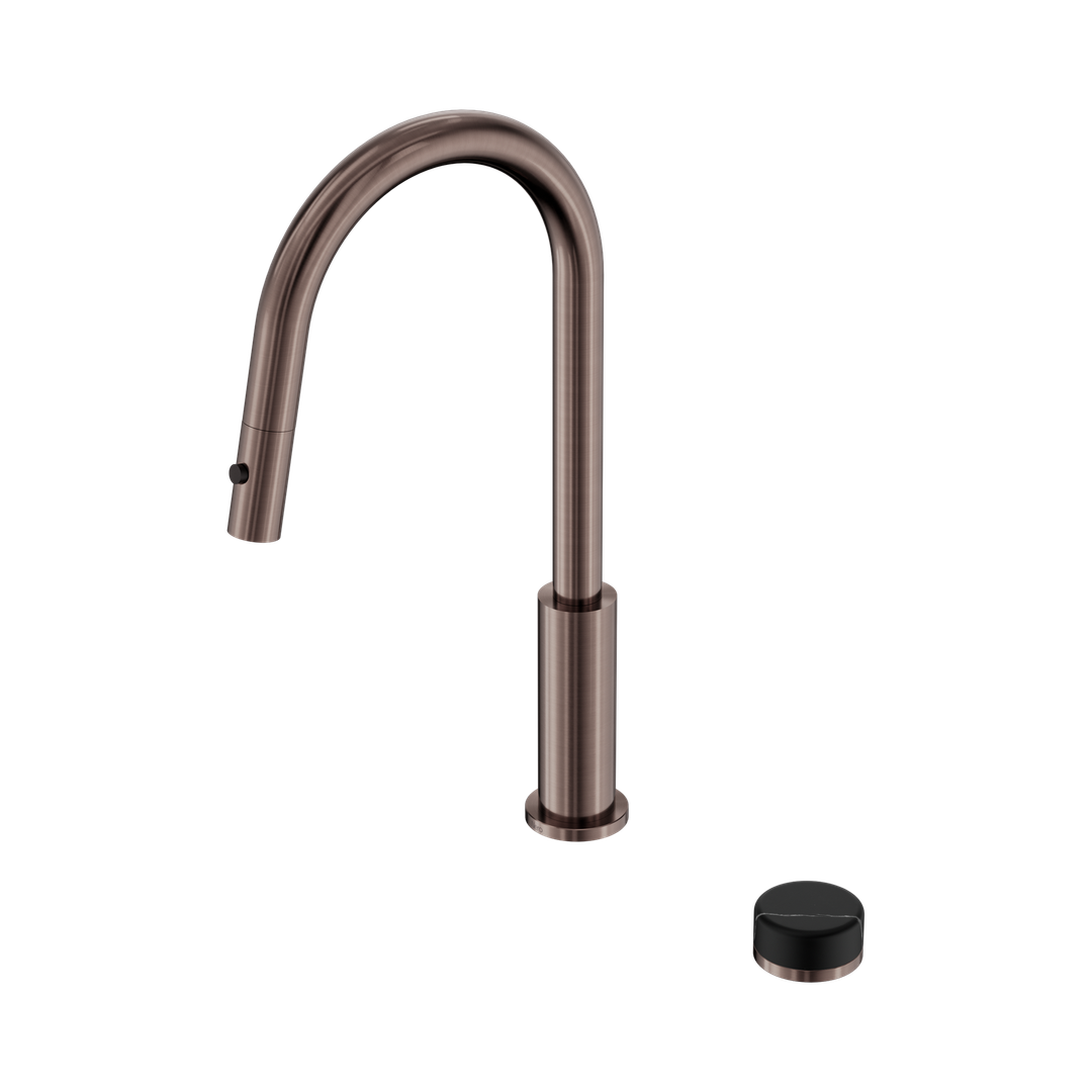 Nero Serenity Progressive Pull Out Kitchen Set With Marquina Black Handle Brushed Bronze