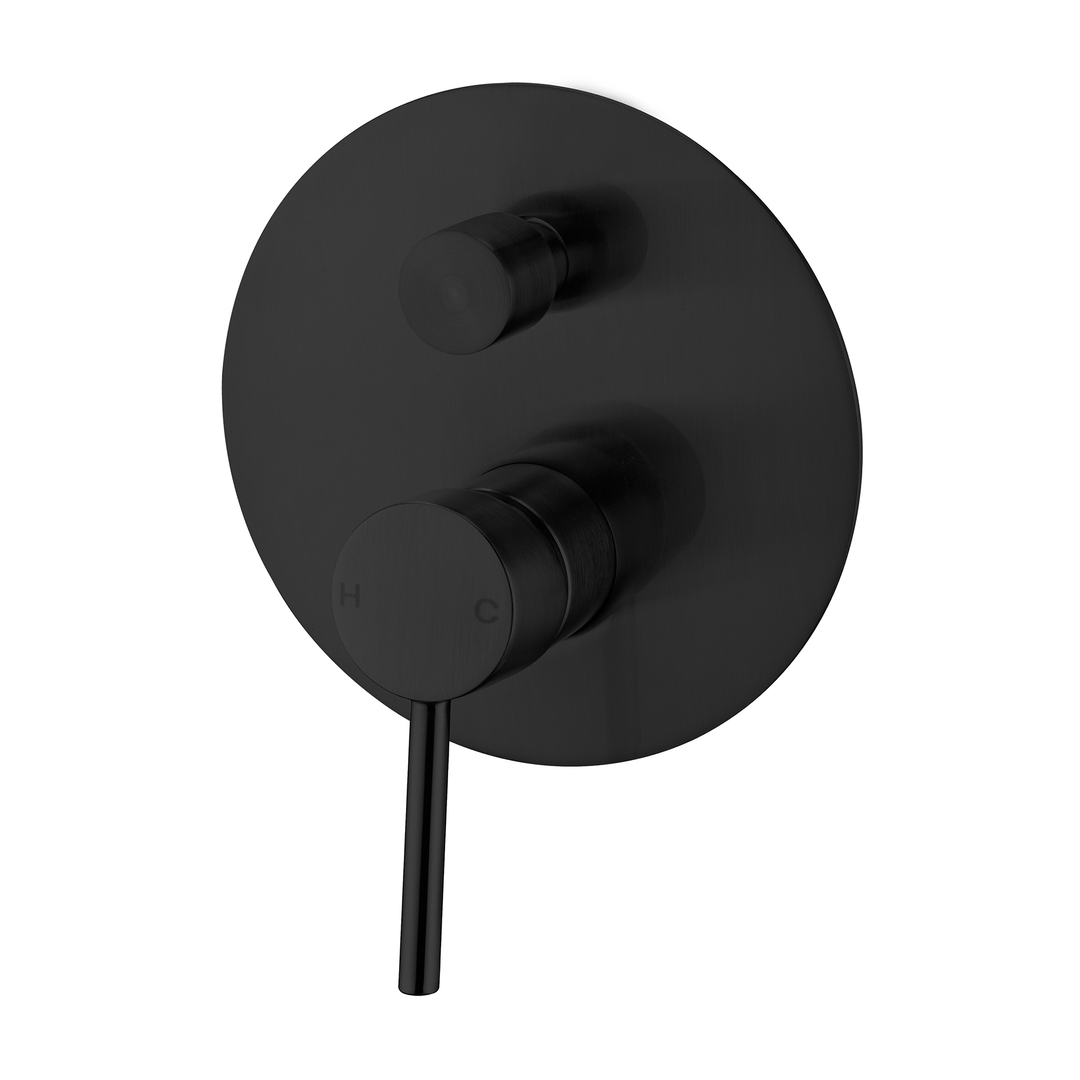 Nero Dolce Shower Mixer With Divertor - Matt Black