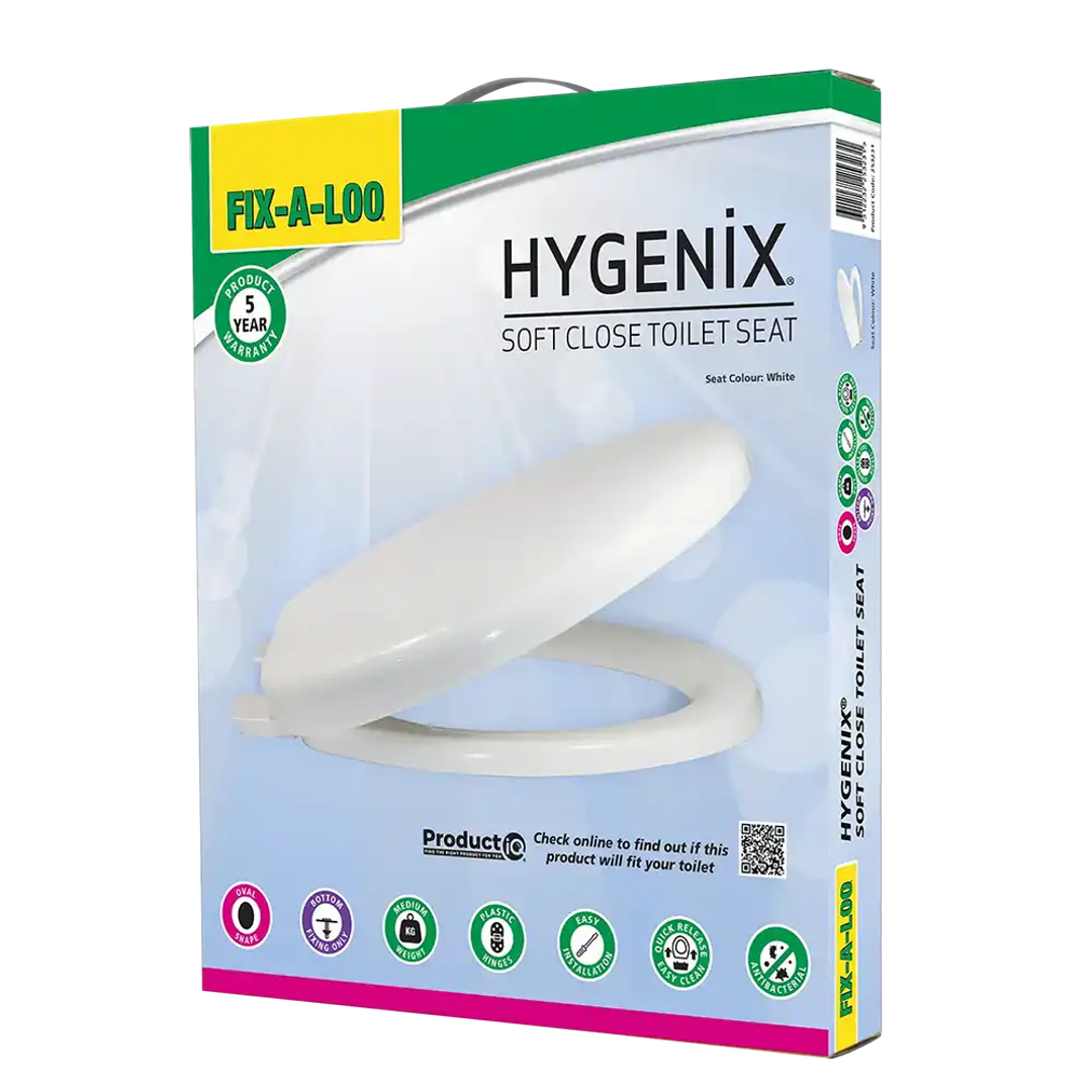 Fix-A-Loo Hygenix Soft Close Toilet Seat (253231)