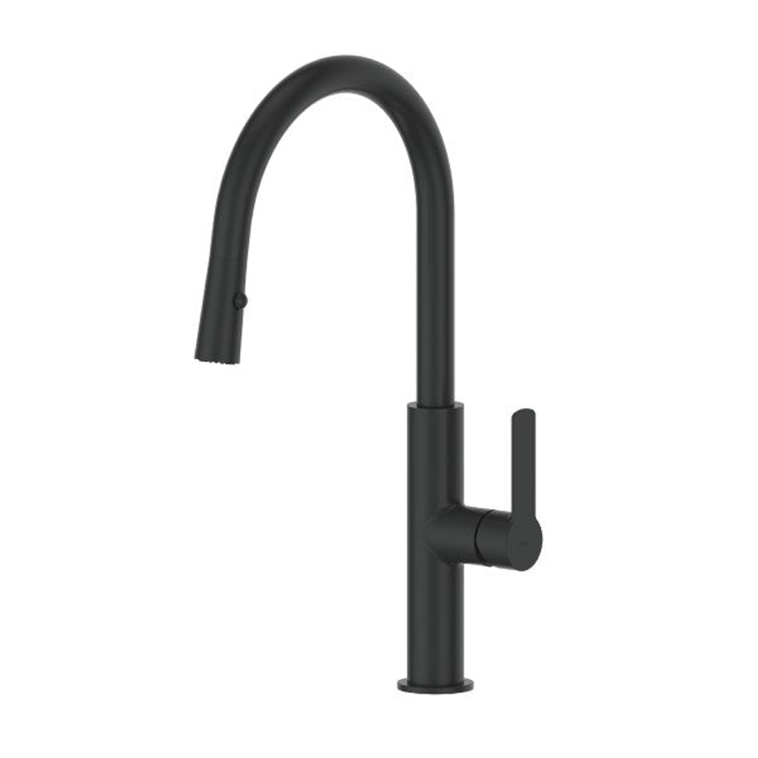 Greens Astro II Pull Down Sink Mixer - Matt Black
