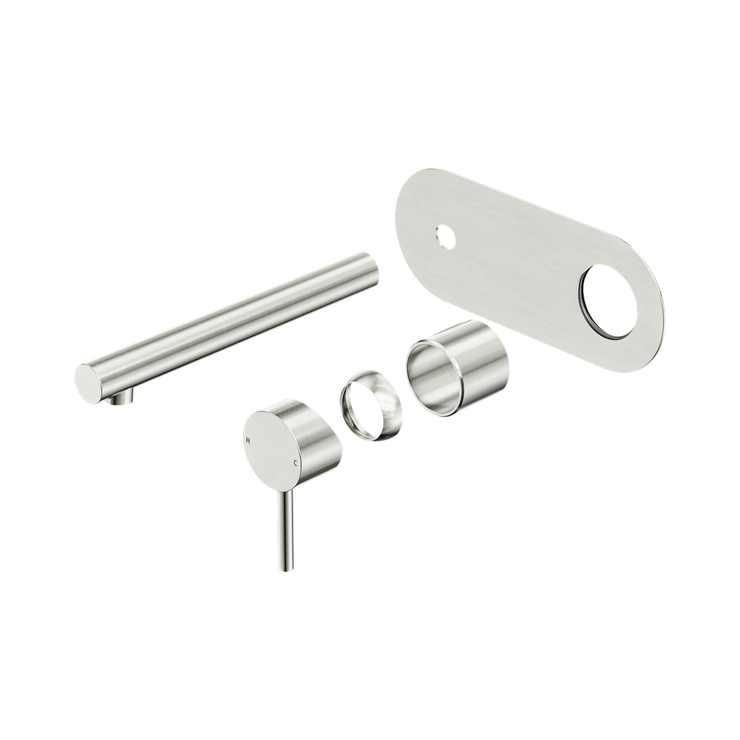 Nero Dolce Ii Wall Basin/Bath Mixer Trim Kits Only Brushed Nickel