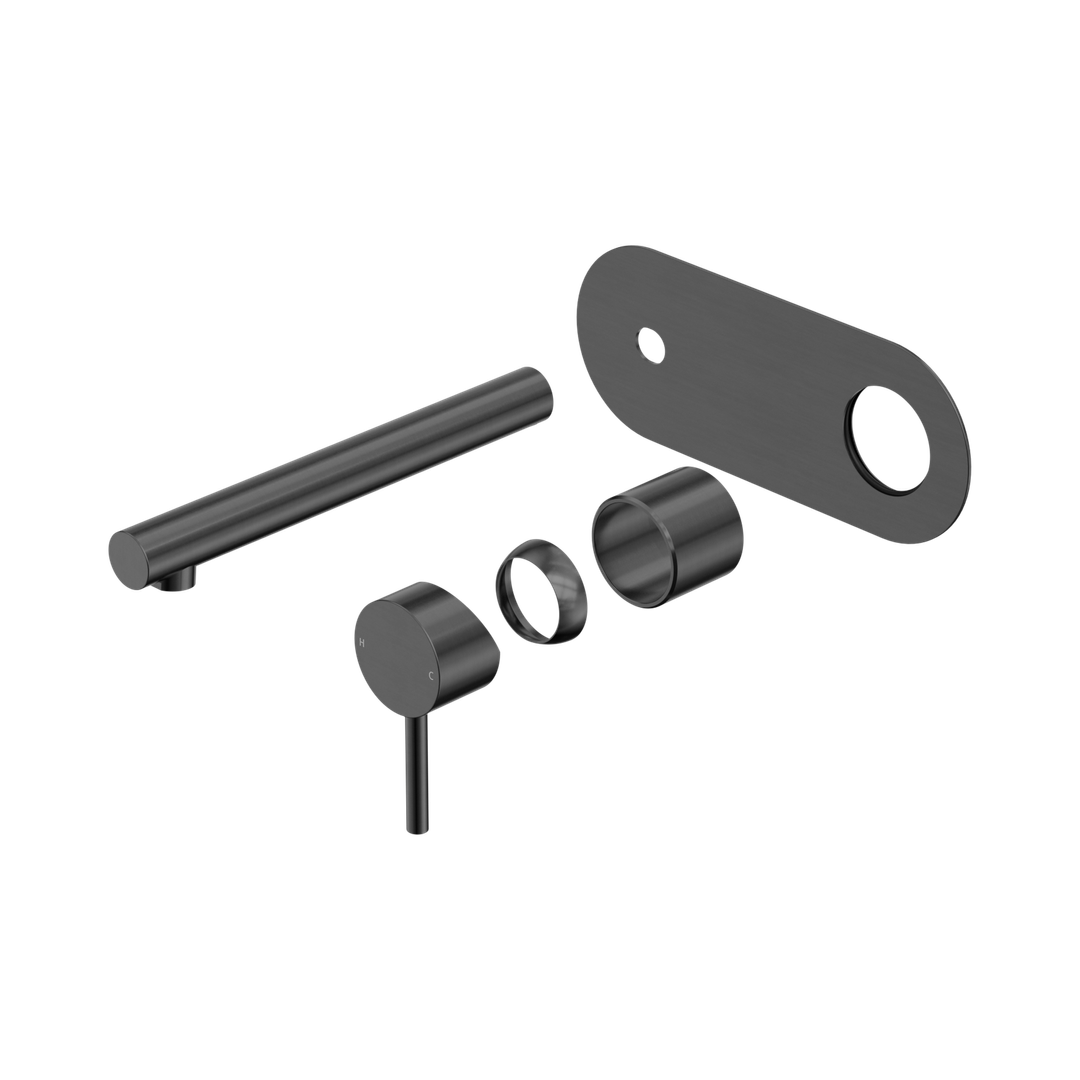 Nero Dolce Ii Wall Basin/Bath Mixer Trim Kits Only Gun Metal