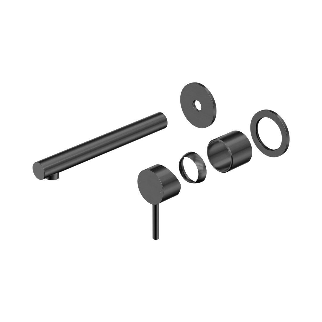 Nero Dolce Ii Wall Basin/Bath Mixer Separate Back Plate Trim Kits Only Gun Metal