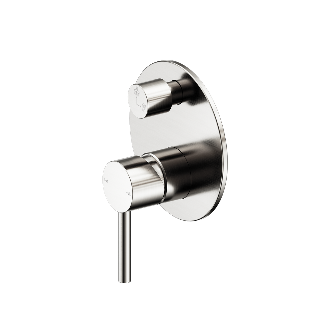 Harmony Senza Plus Shower Mixer With Divertor Brushed Nickel