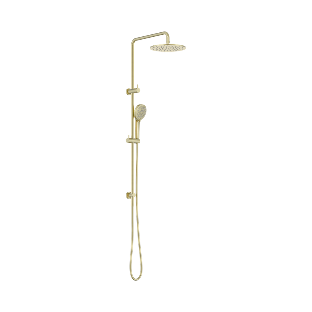 Harmony Bassini Plus Twin Shower Brushed Gold (Matches Senza)