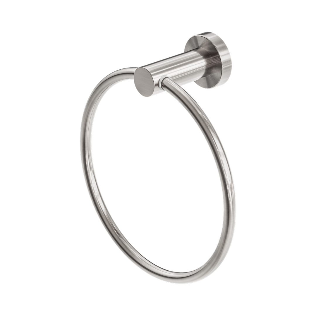Harmony Senza Plus Hand Towel Ring Brushed Nickel