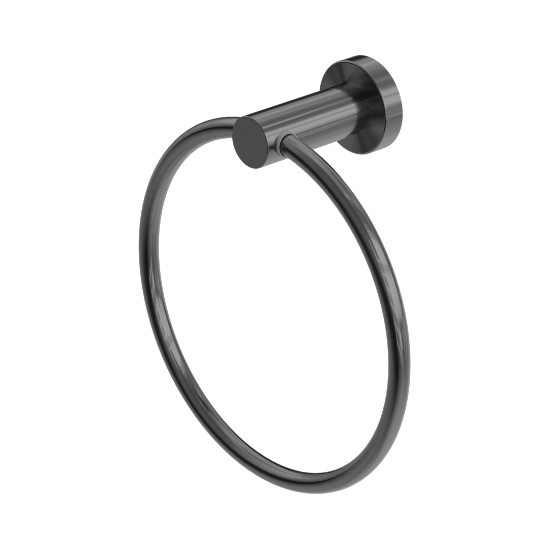 Harmony Senza Plus Hand Towel Ring Gun Metal