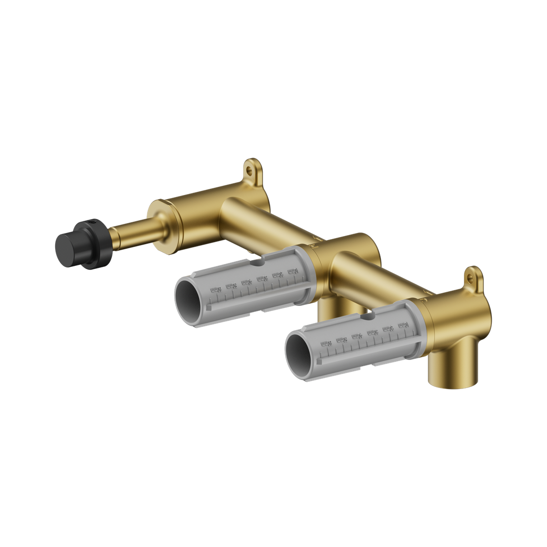 Nero Mecca Lever Wall Basin/Bath Set Offset Spout Body Only