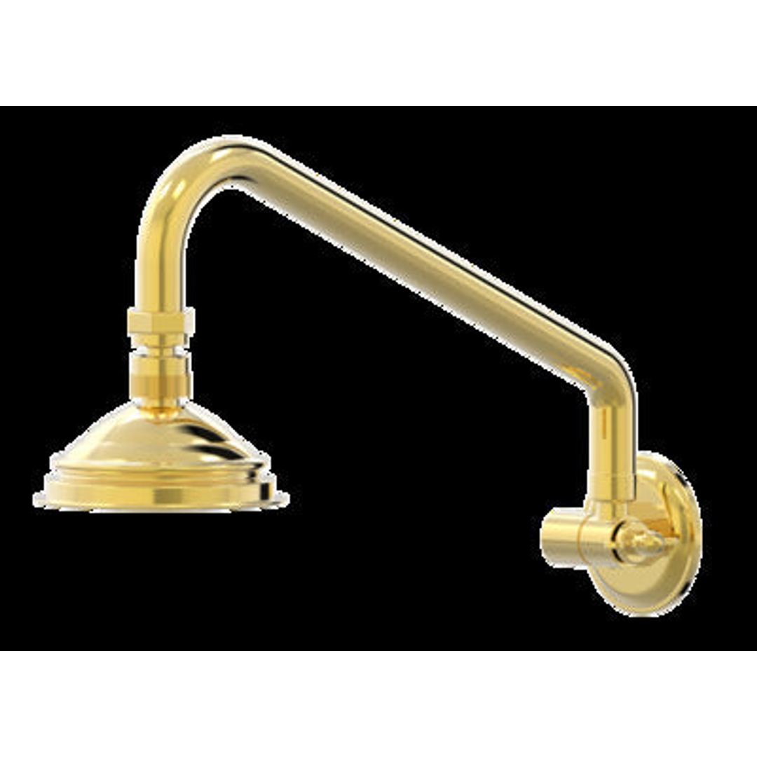 Tudor Wall Shower Arm & Rose - Gold (C31.071.1.11)