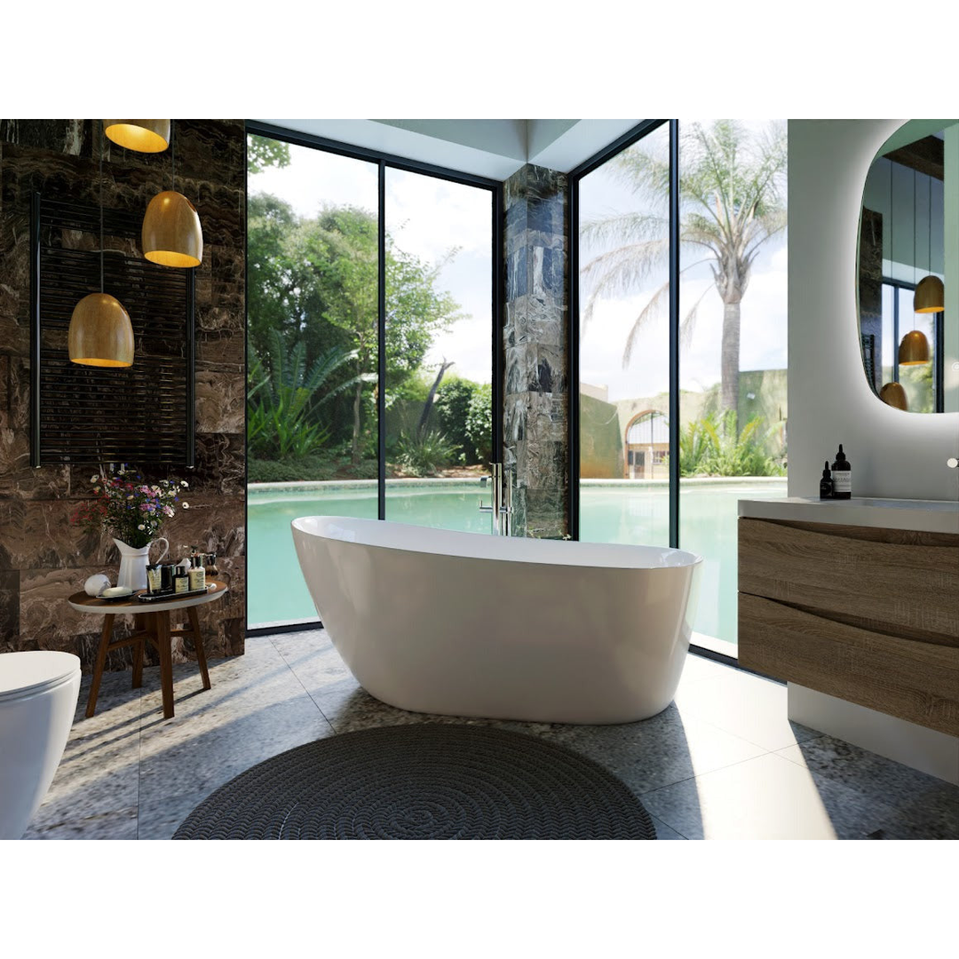 Belbagno Romano F/Standing Bath Gloss White 1700mm