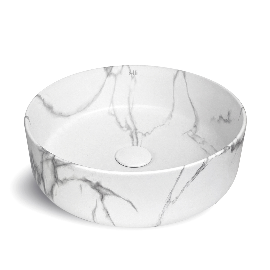 Otti Radius Round Basin 360 Marble Look