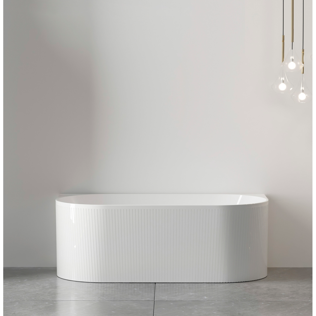 Otti Attica Noosa Btw MultiFit Bath Left Or Right Corner Matt White 1700mm