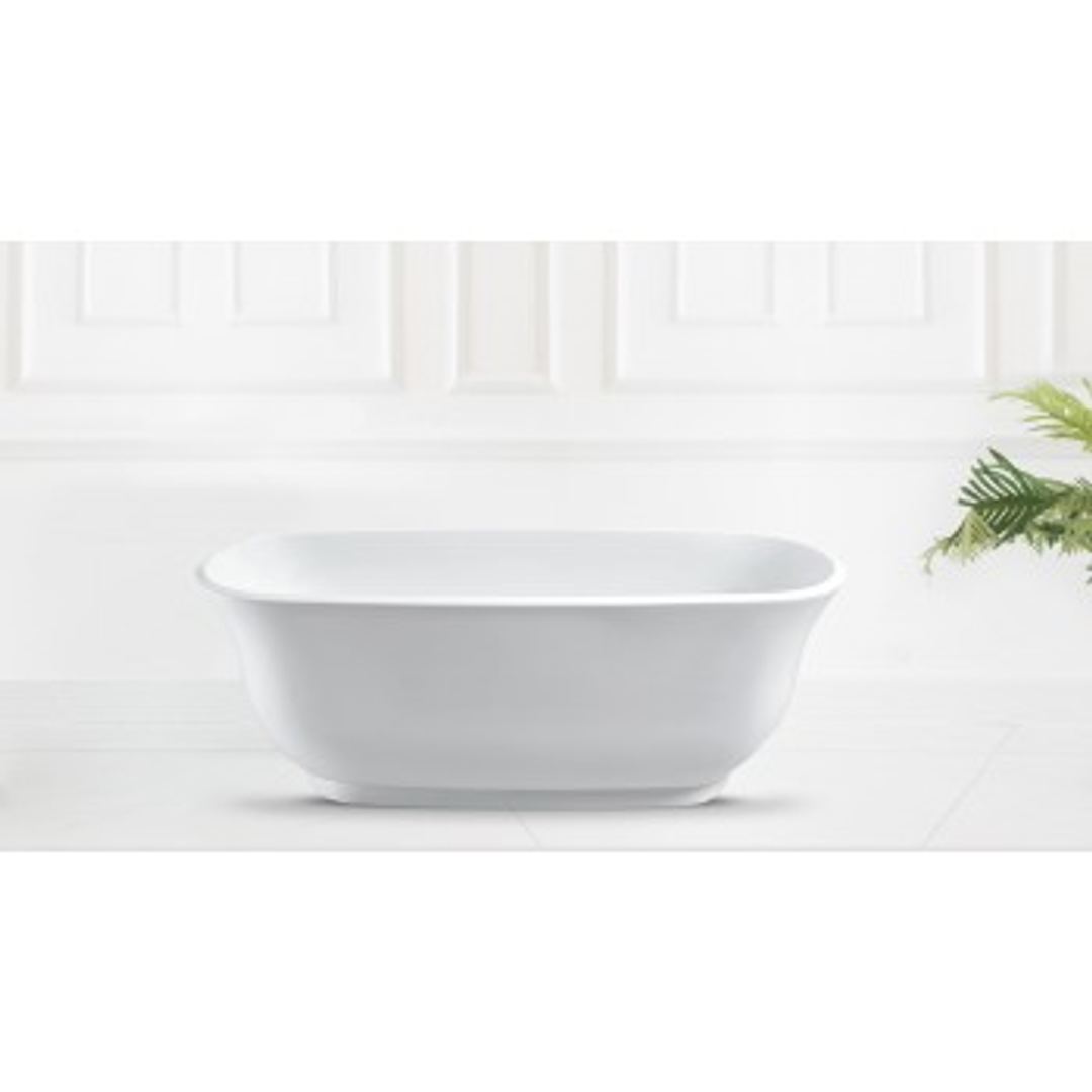 Belbagno Baden Freestanding Bath Gloss White 1700mm