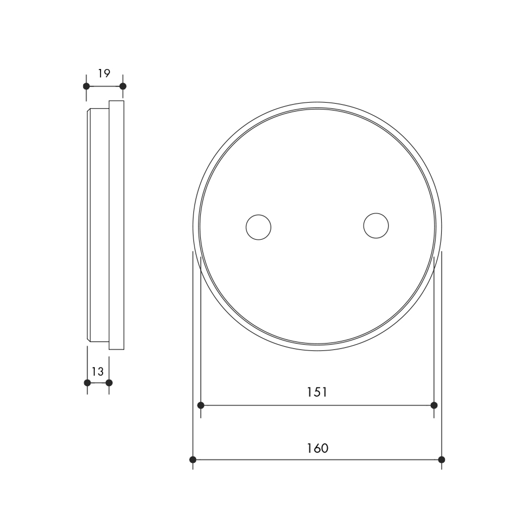 150Mm Cleanout Grate Chrome