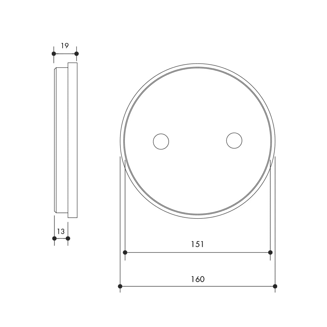 150Mm Cleanout Grate Chrome