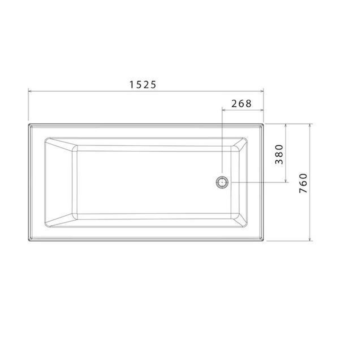 Caroma Newbury Bath 1800mm