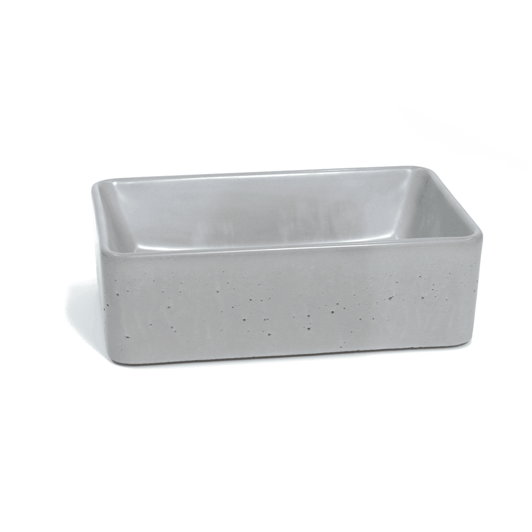 New Form Concrete Mini Rectangle Vessel Basin 365mm X 235mm X 110mm