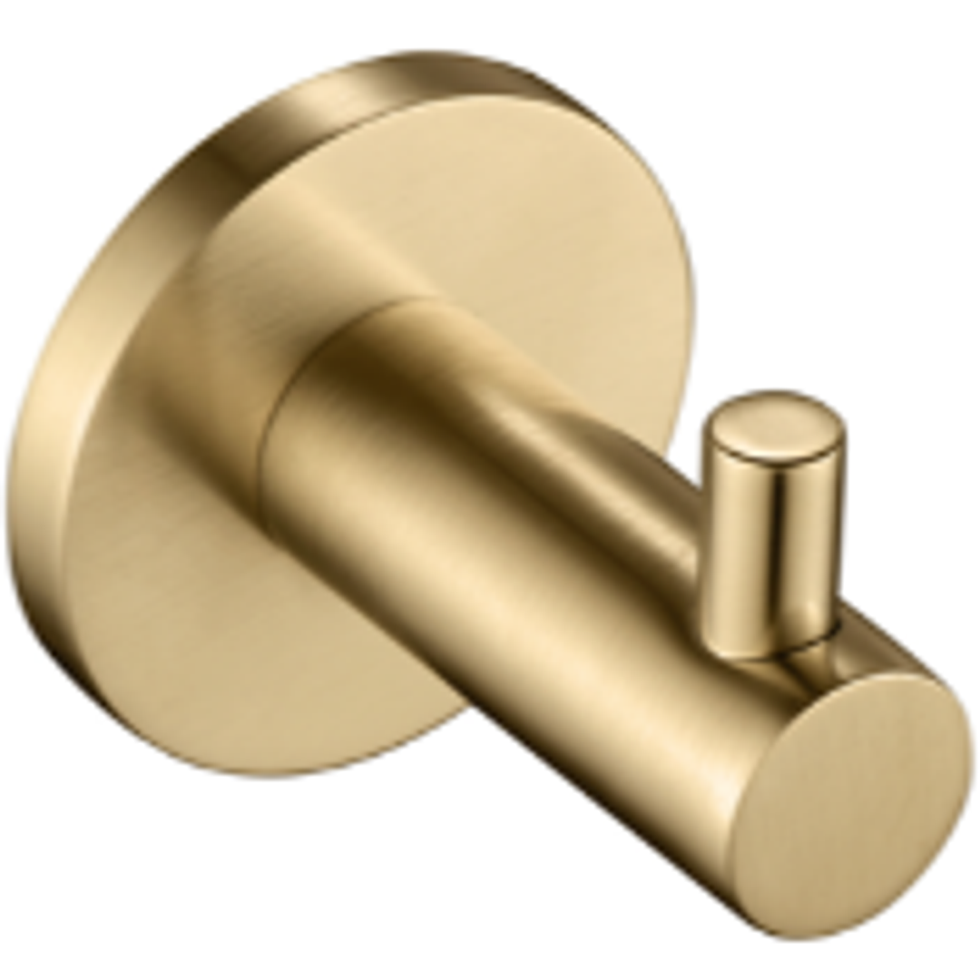 Bella Vista Mica Robe Hook Brushed Gold