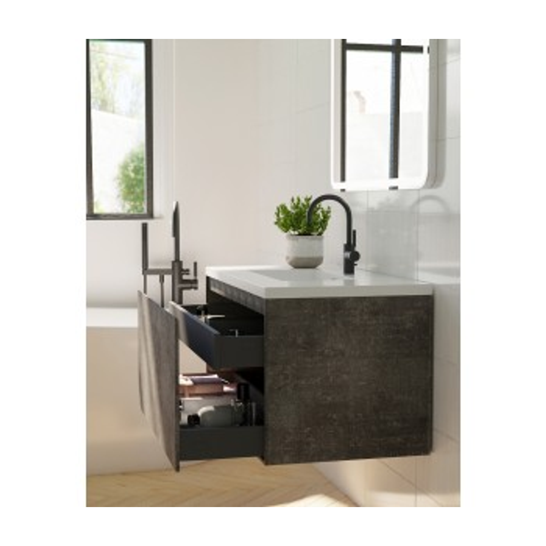 Belbagno Prado 1200mm Wall Hung Vanity Maple Oak 1200 X 480 X 450