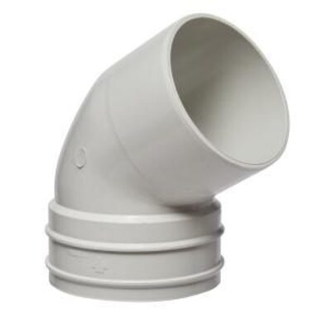 DWV PLAIN BEND MF 100MM 60DEG