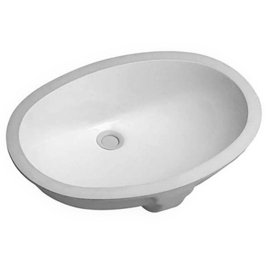 Otti Under Mount Basin Oval Nth Gloss White Overflow Dimension: 545 X 425 X 190