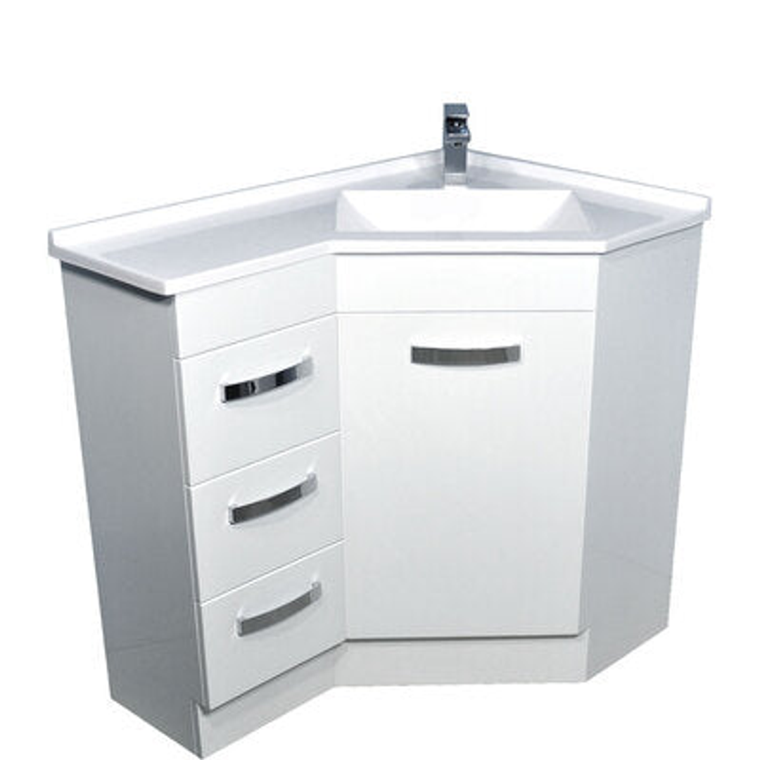 Corner Vanity 900 X 600mm Left Hand Drawers(Fienza P#:Pc9060)