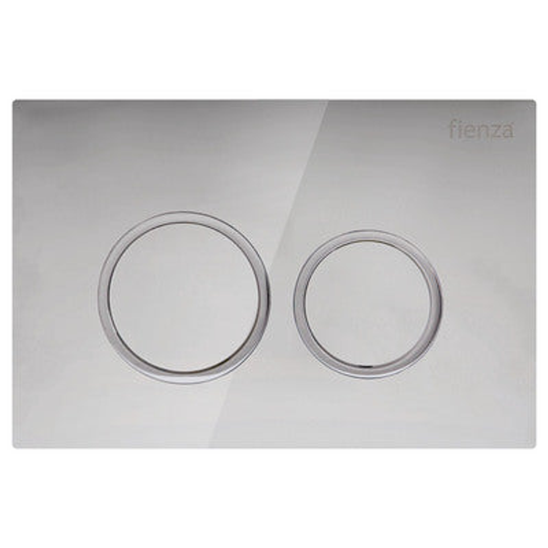 Fienza R&T Chrome Round Button Flush Plate Jb11C