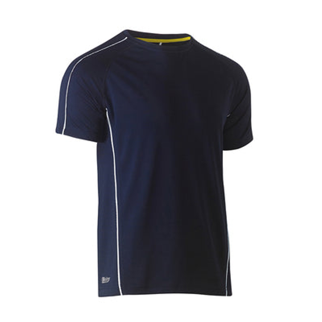 Bisley Cool Mesh Polo Reflective Piping Navy