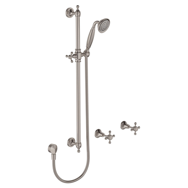 Fienza Lillian Rail Shower Set Brushed Nickel