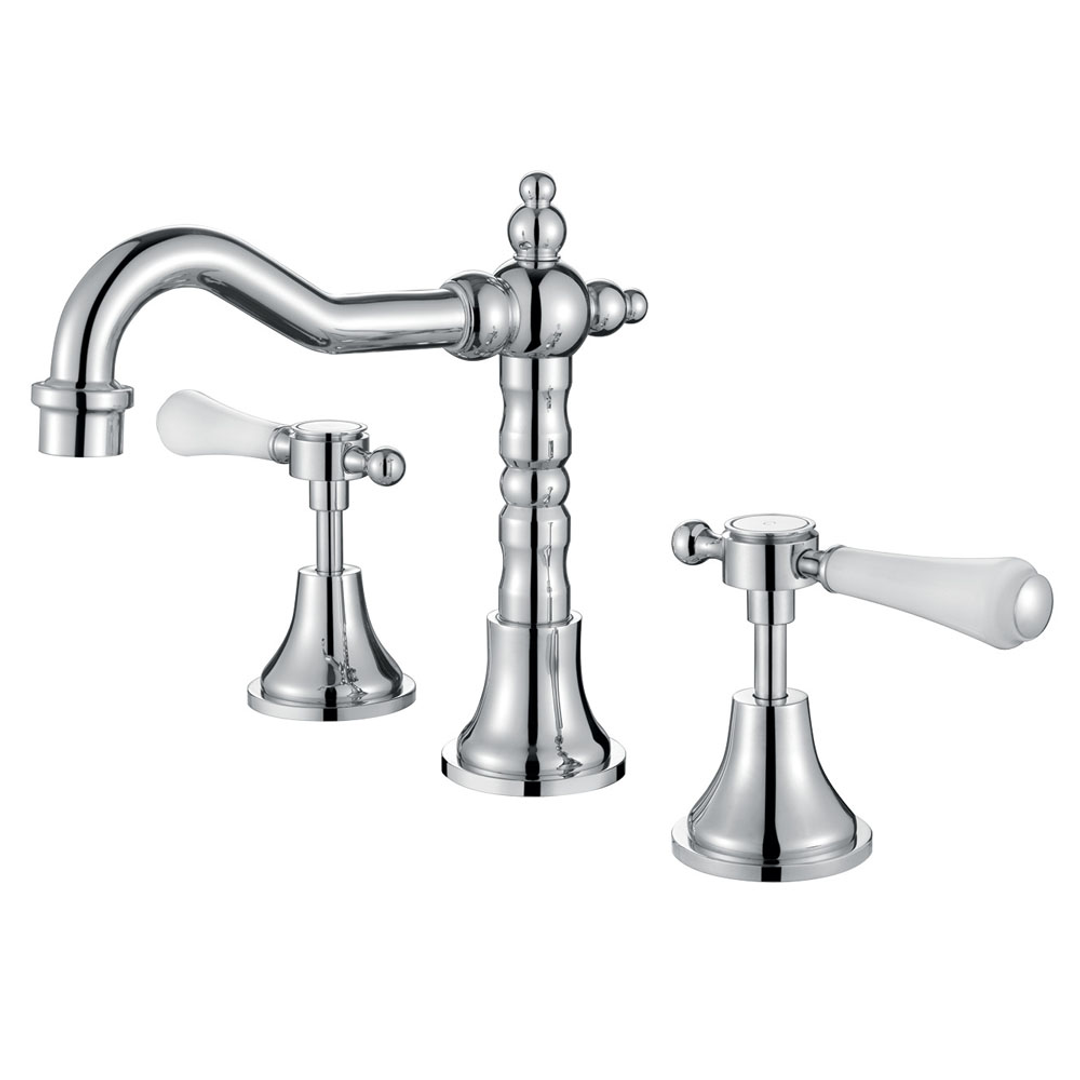 Fienza Lilian Basin Set 1/4 Turn Shepherds Crook Chrome